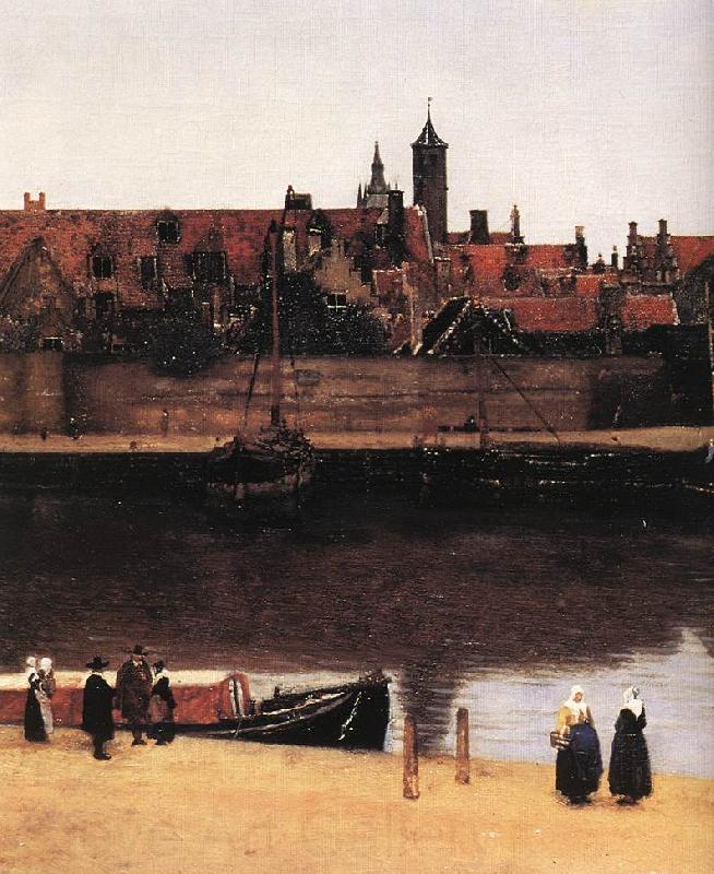 VERMEER VAN DELFT, Jan View of Delft (detail) est Spain oil painting art